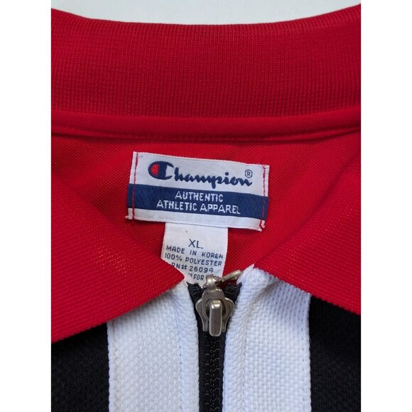 Vintage Chicago Bulls Polo Zip Up Shirt Jacket Mens XL Champion NBA - Picture 4 of 11